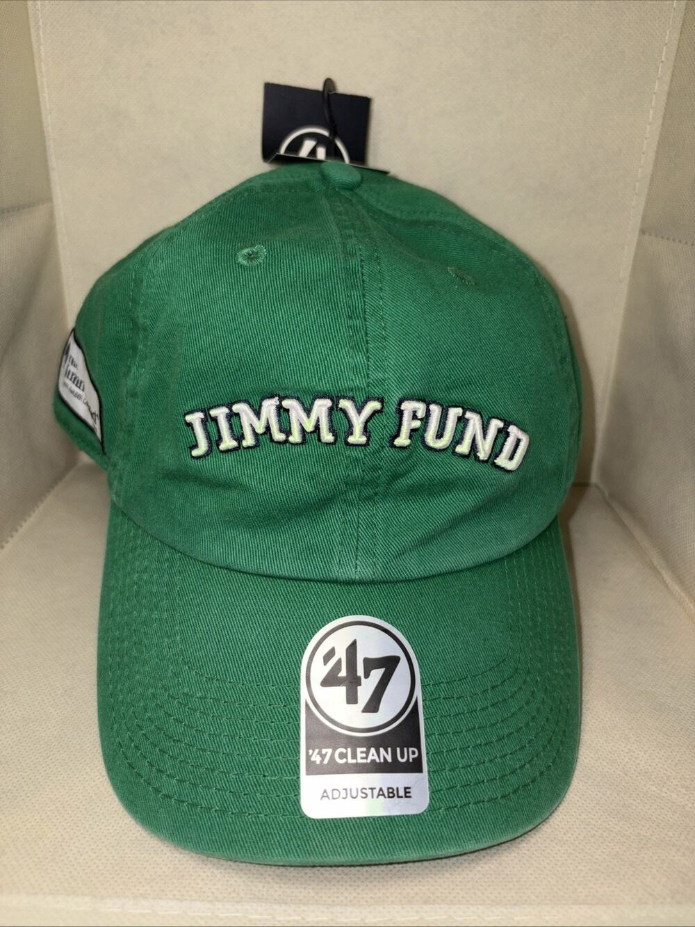 THE JIMMY FUND 47’ Brand Clean Up Adjustable Baseball Hat Dana Farber Green